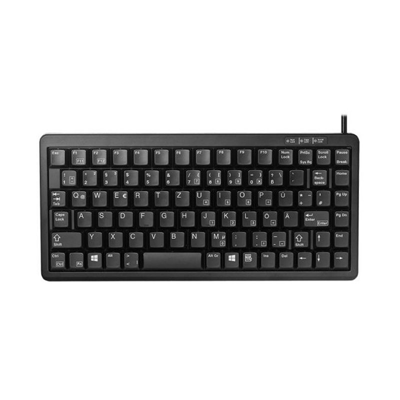 Cherry teclado slim USB+PS/2 negro