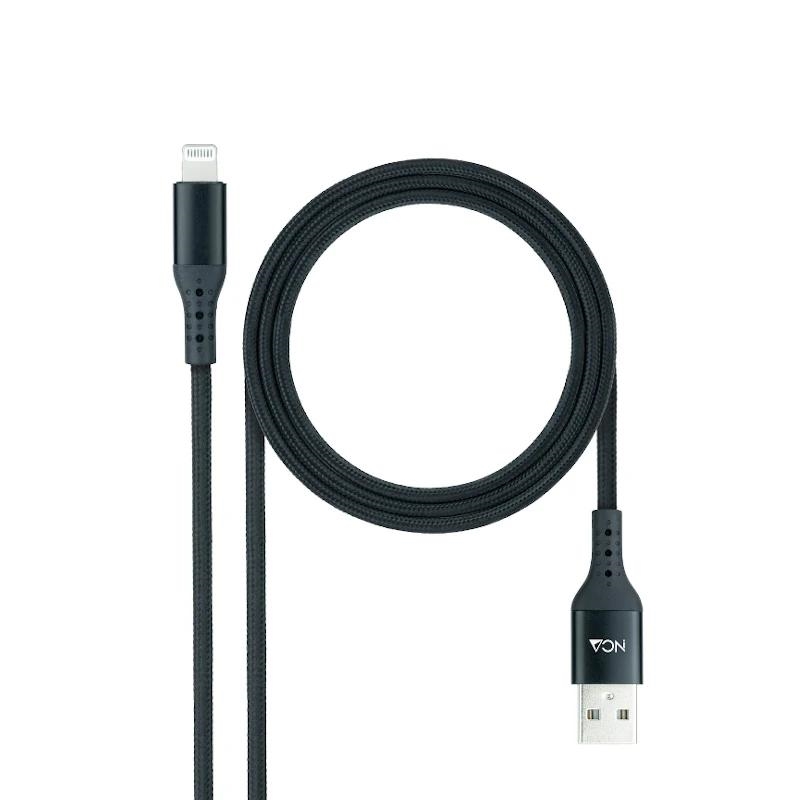 Nanocable Cable LIGHTNING-USB A/M, Negro, 1 M