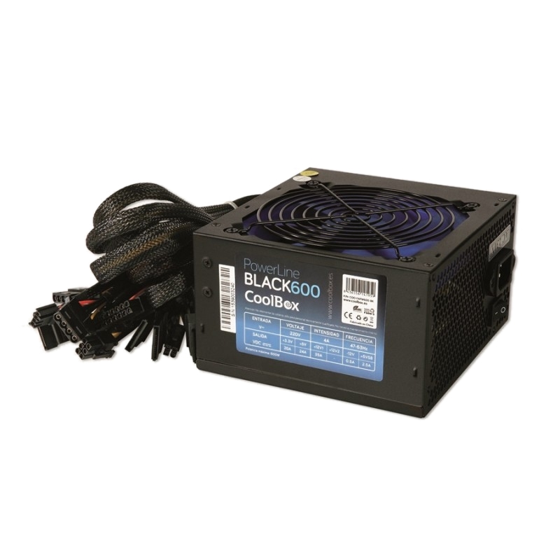 CoolBox fuente alimentación Powerline 600 PFC ATX